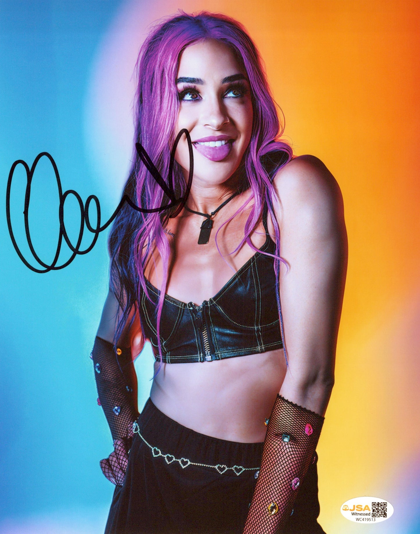 Charlie Dakota Kai (8x10 photo) JSA COA signed auto autographed AEW TNA WWE NXT