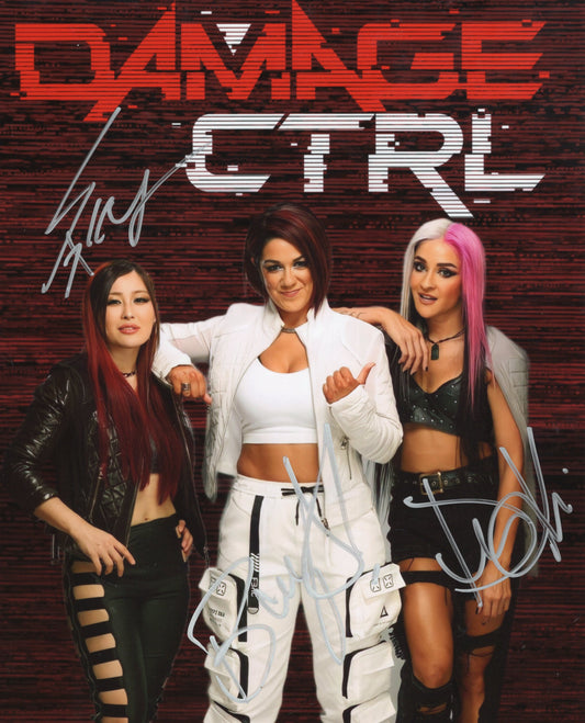 Damage Control (custom funhouse metallic 8x10) WWE photo signed auto autographed