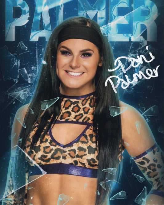 Dani Palmer (8x10 metallic) Autograph signed Photo WWE NXT Sexy auto