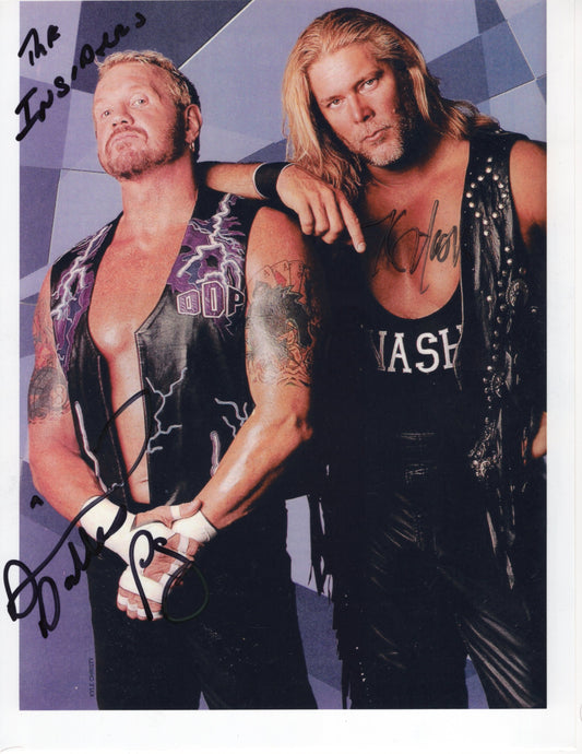 Insiders DDP Kevin Nash RARE WWF 8.5x11 photo signed autographed