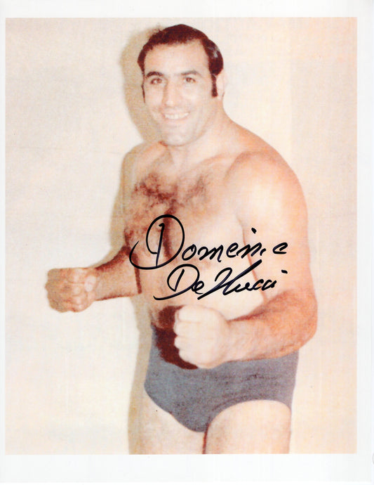 Dominic Denucci RARE WWF 8.5x11 photo signed autographed