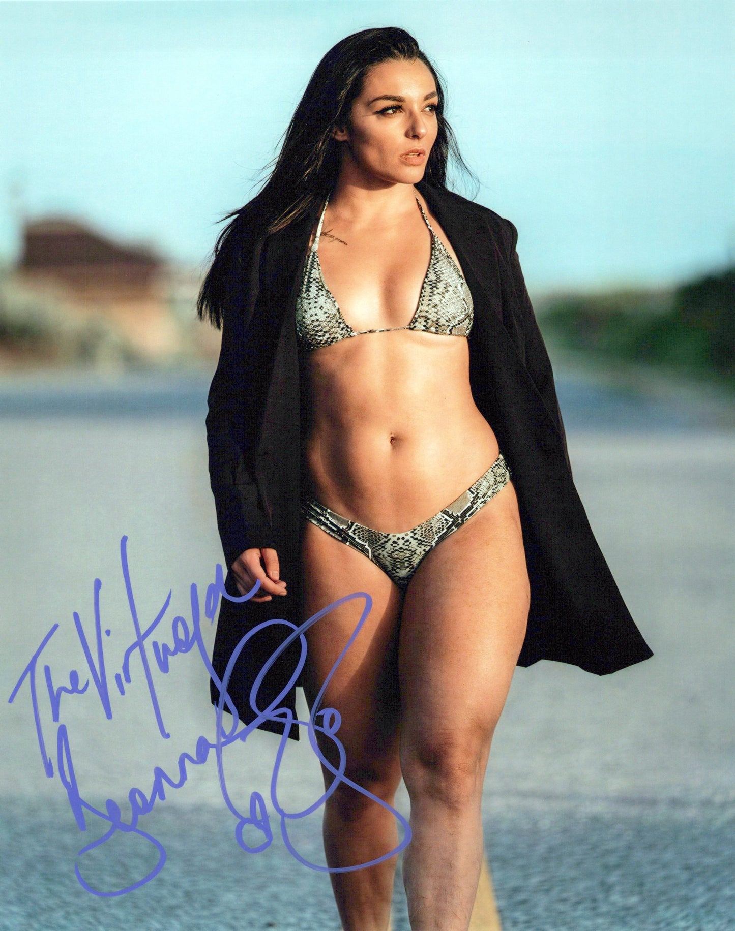 Deonna Purrazzo (8x10 metallic photo) funhouse AEW TNA signed autographed