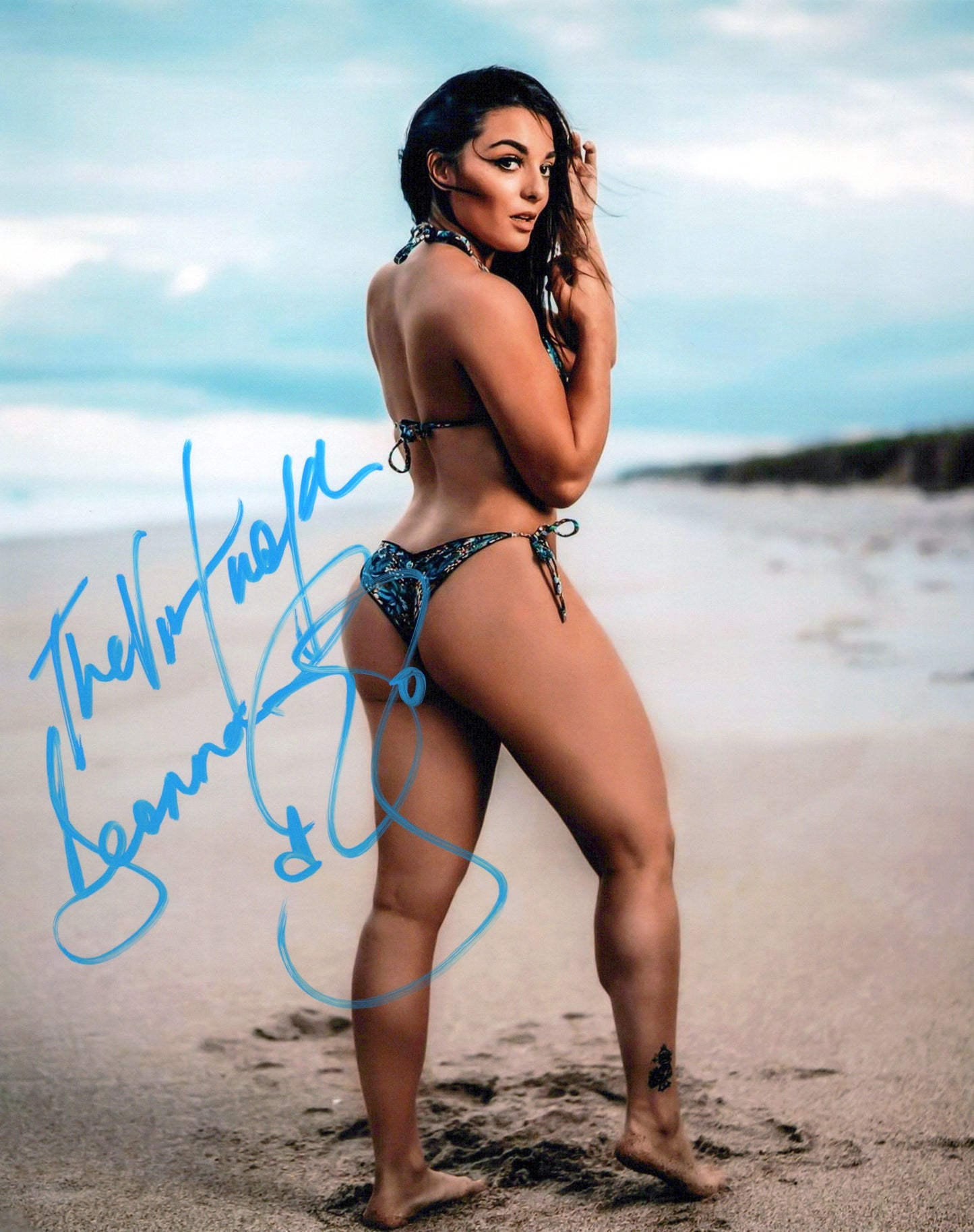 Deonna Purrazzo (8x10 metallic photo) funhouse AEW TNA signed autographed