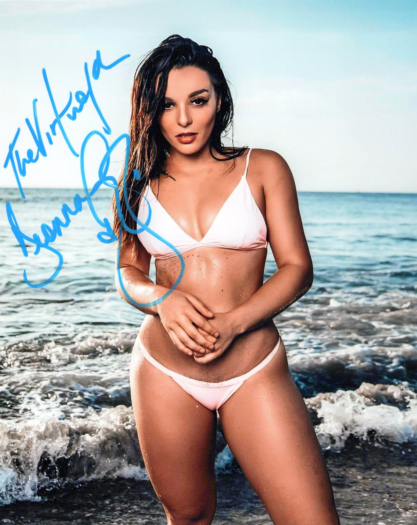 Deonna Purrazzo (8x10 metallic photo) funhouse AEW TNA signed autographed