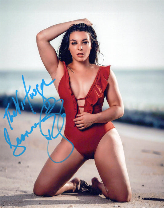 Deonna Purrazzo (8x10 metallic photo) funhouse AEW TNA signed autographed