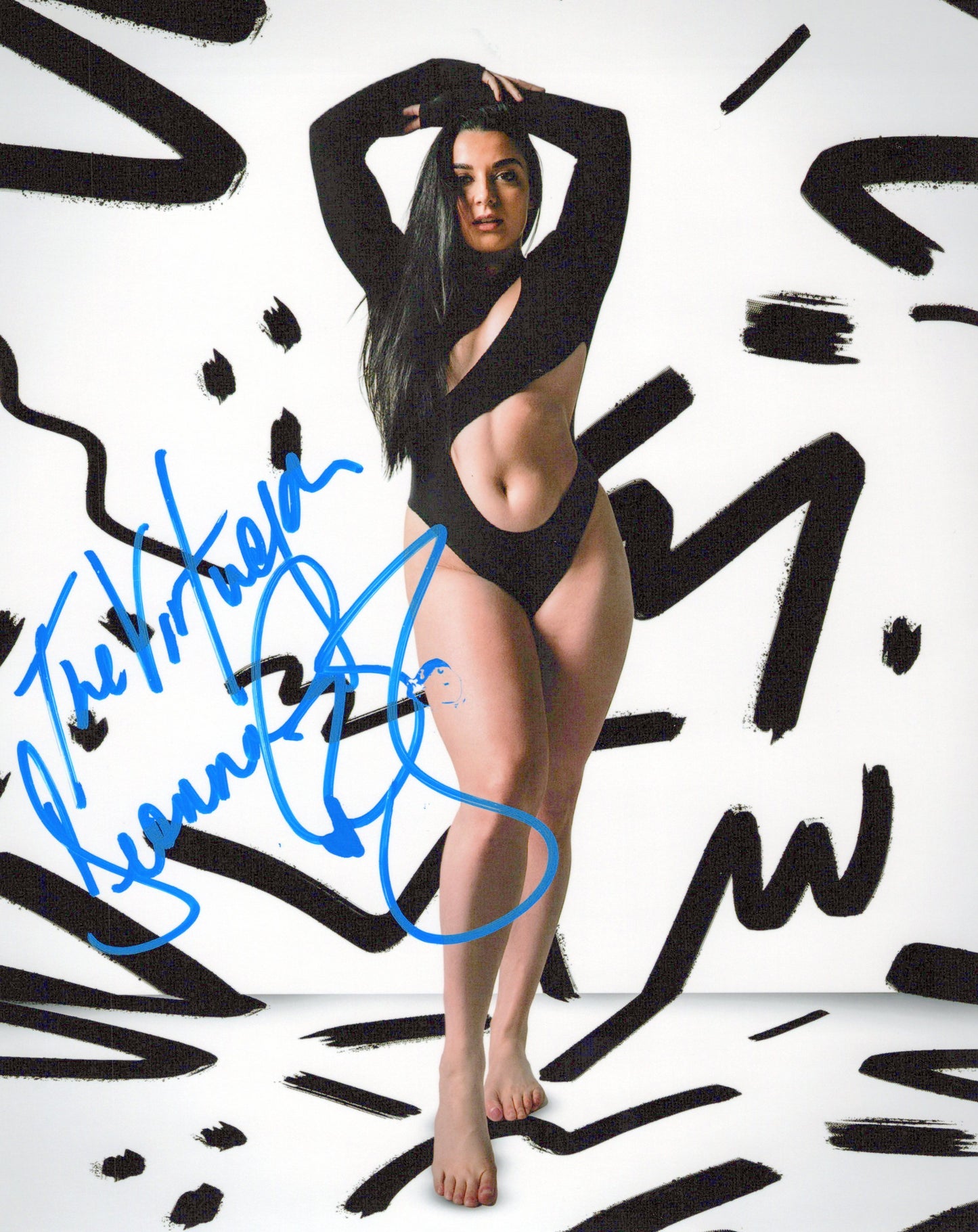 Deonna Purrazzo (8x10 metallic photo) funhouse AEW TNA signed autographed