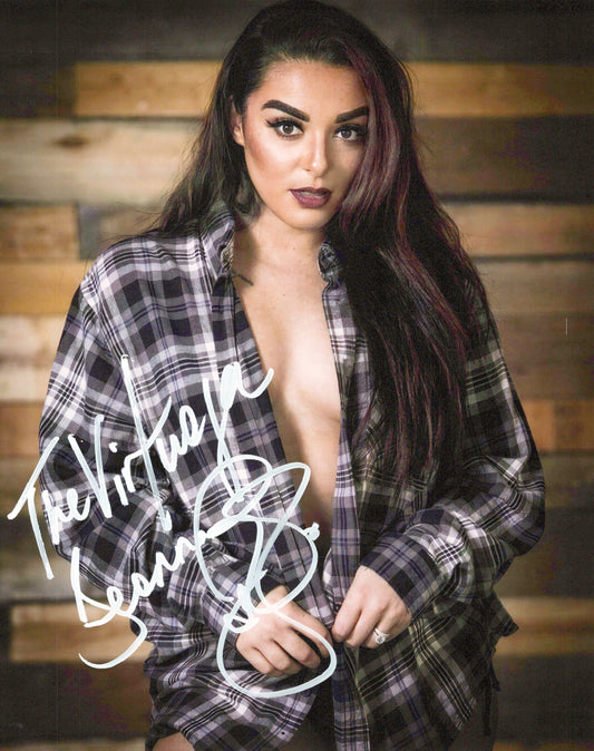 Deonna Purrazzo (8x10 metallic photo) funhouse AEW TNA signed autographed