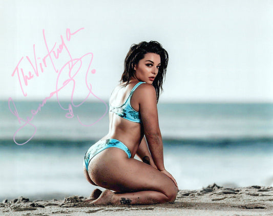 Deonna Purrazzo (8x10 metallic photo) funhouse AEW TNA signed autographed