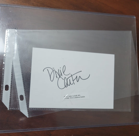 Dixie Carter TNA (index card) signed auto autographed RARE