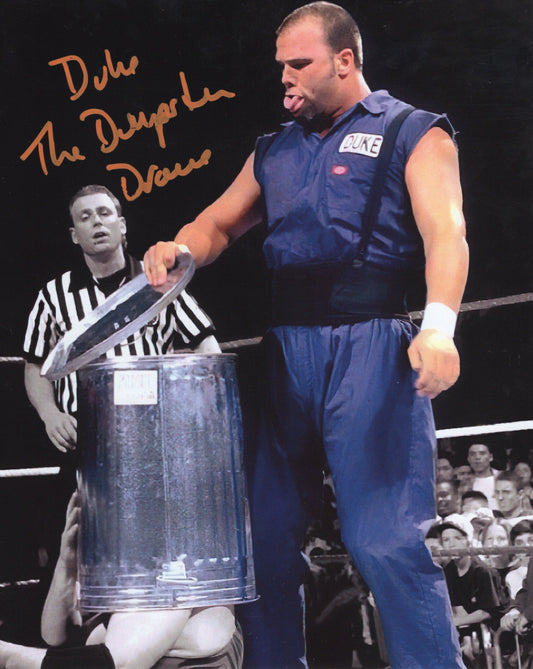 Duke the Dumpster Droese 8x10 photo signed auto autographed