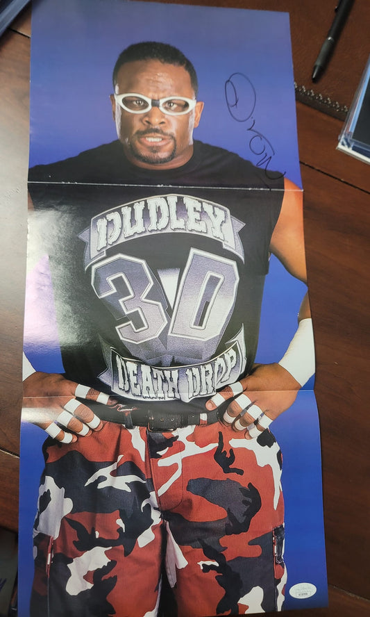 Dvon Dudley Boy Brother Dvon JSA COA (magazine poster) signed auto autographed