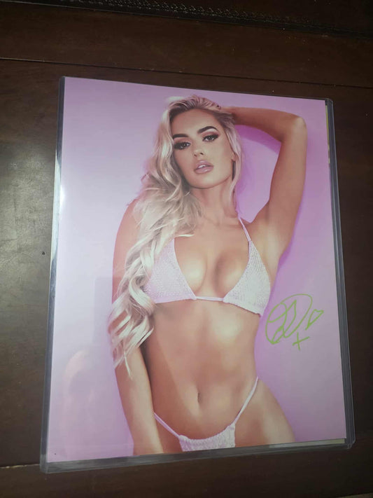 Mariah May Blake Monroe (metallic 11x14) photo signed auto autographed AEW WWE