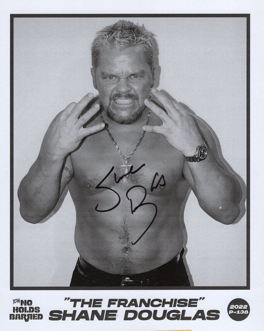 Franchise Shane Douglas ICW NHB promo  photo signed auto autographed