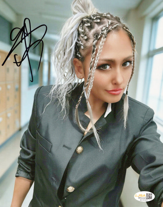Giulia (metallic 8x10 photo) JSA COA FUNHOUSE METALLIC WWE autographed