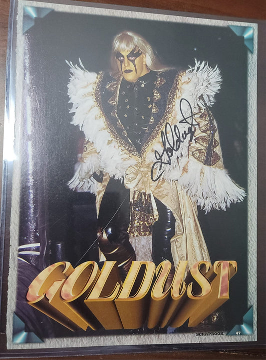 Goldust (magazine page) photo signed auto autographed WWF