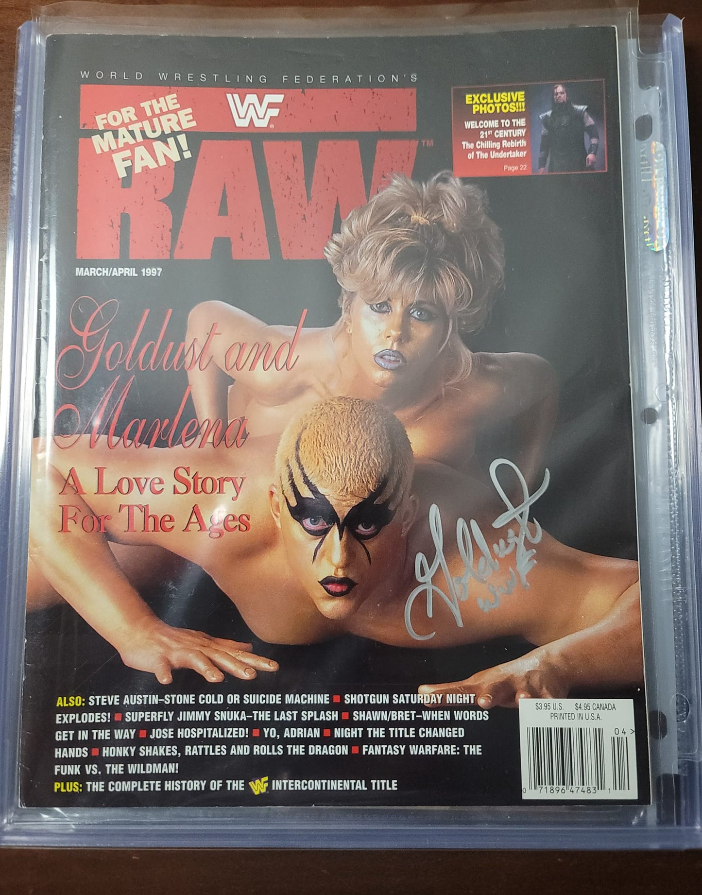 Goldust signed (full magazine) signed auto autographed WWF WCW TNA