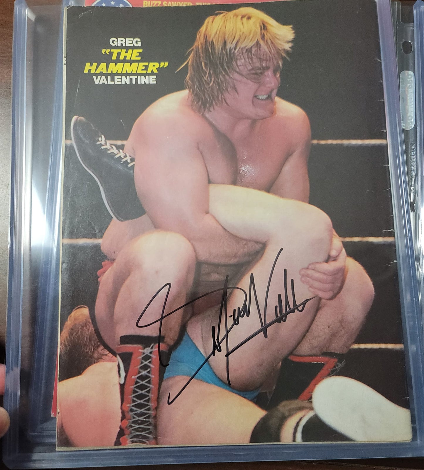 Greg Valentine signed (full magazine) signed auto autographed WWF