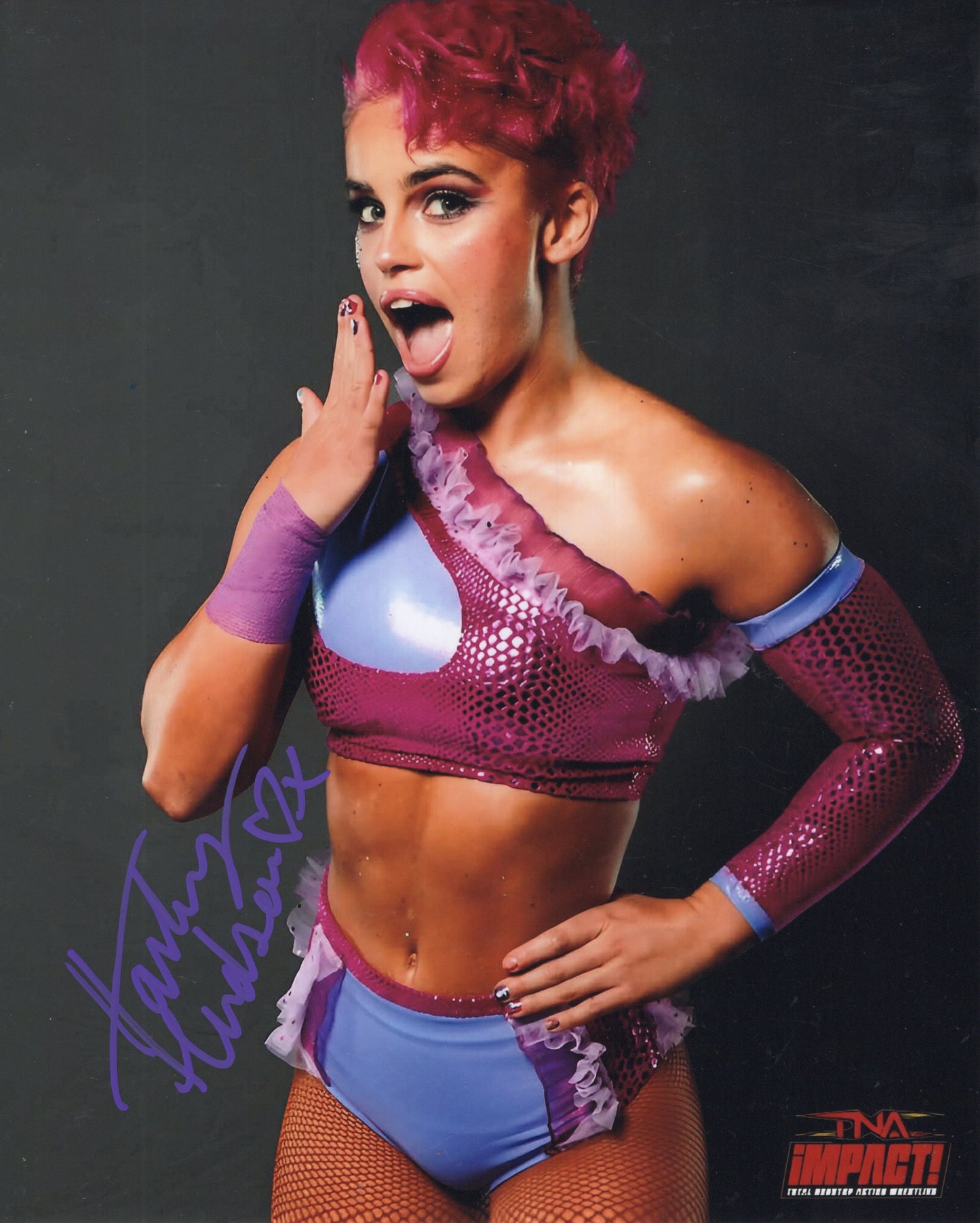 Harley Hudson (8x10) photo AEW ROH WWE NXT TNA signed auto autographed