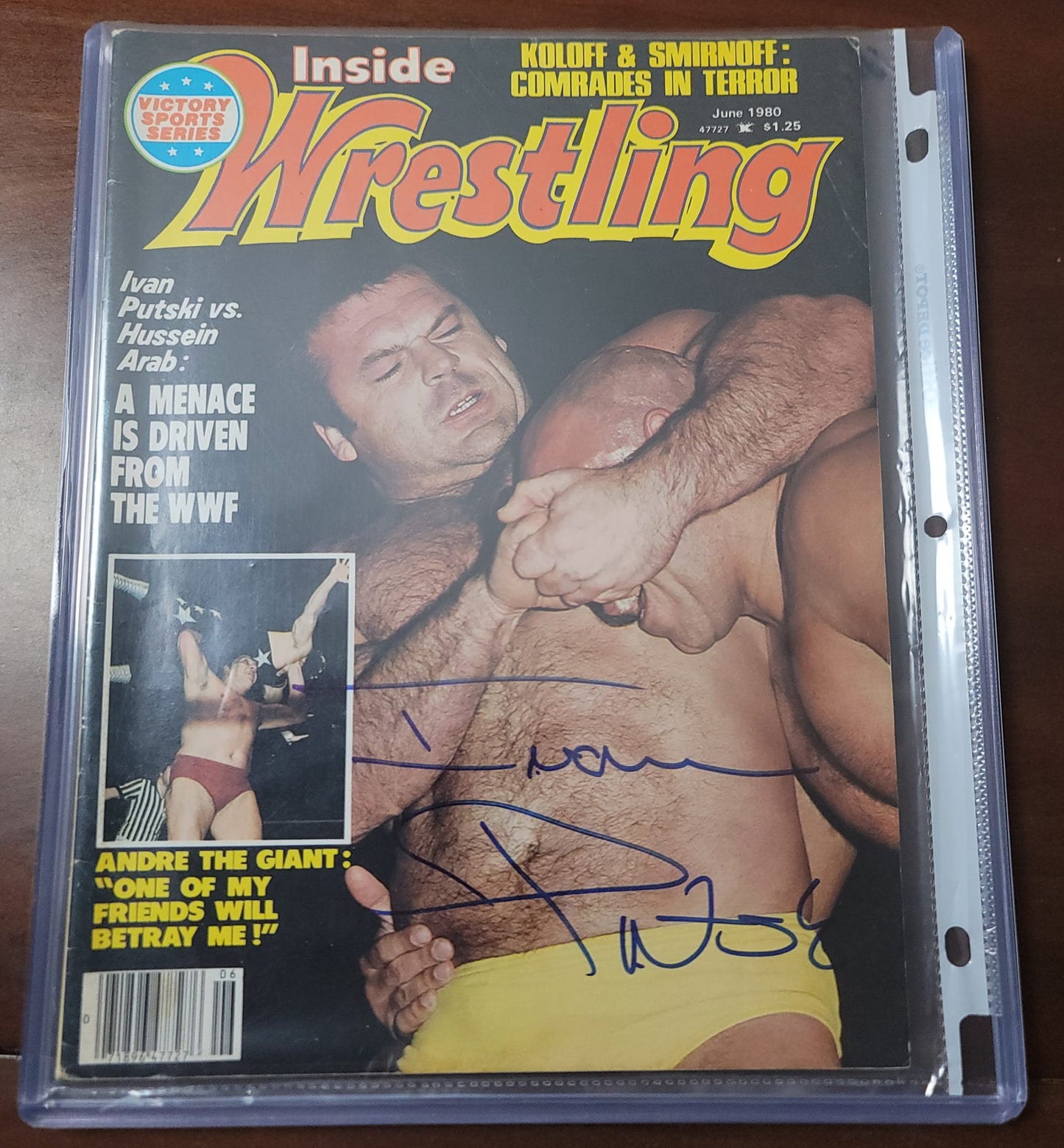 Ivan Putski signed (full magazine) signed auto autographed WWF