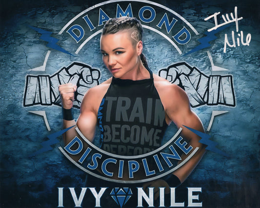 Ivy Nile (8x10) WWE NXT Autograph Auto Photo signed metallic