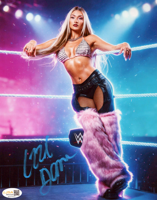 Izzi Dame (metallic 8x10) JSA COA FUNHOUSE photo signed auto autographed  NXT WWE