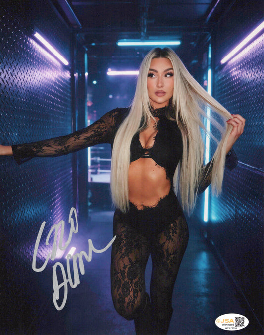 Izzi Dame (metallic 8x10) JSA COA FUNHOUSE photo signed auto autographed  NXT WWE
