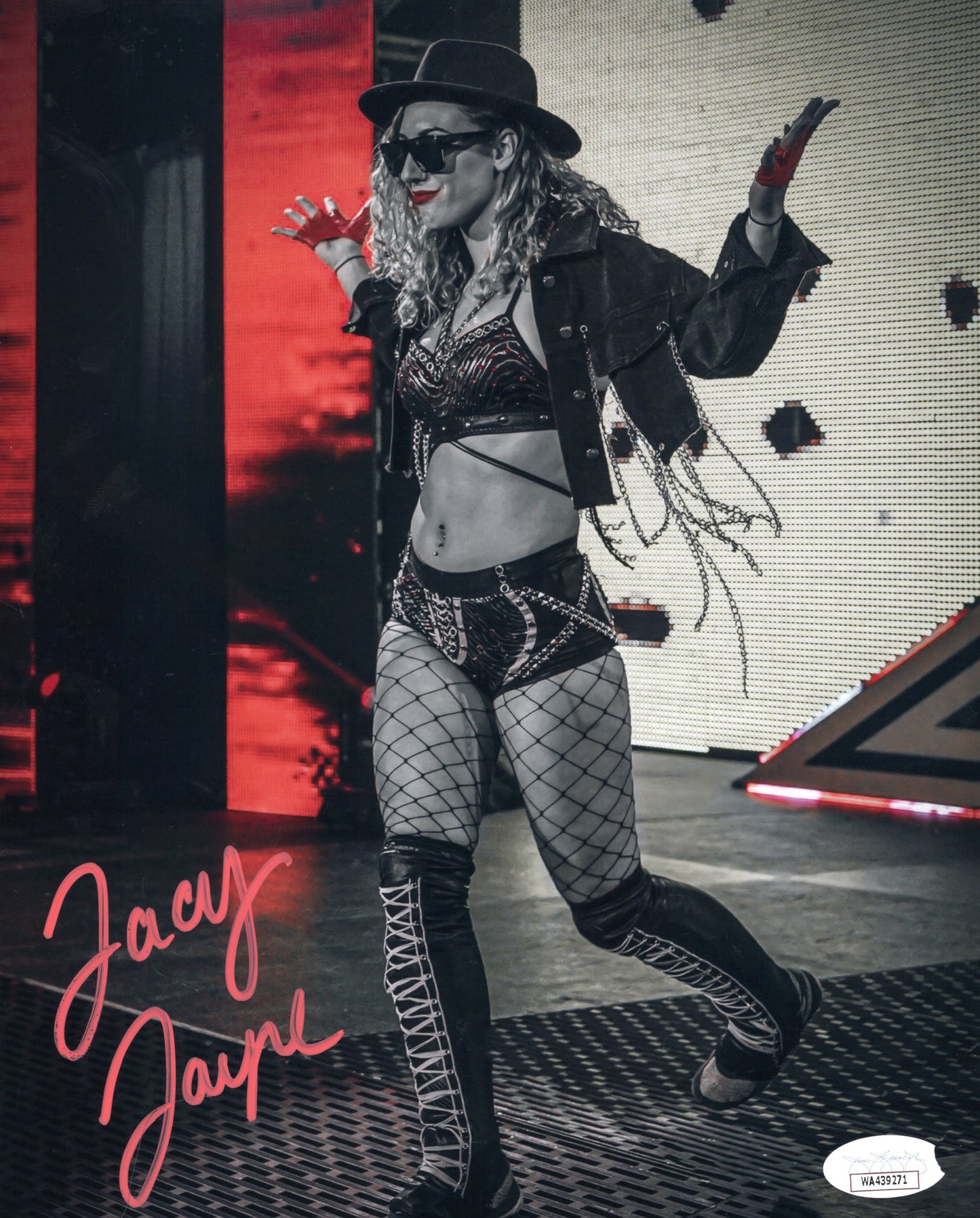 Jacy Jayne (8x10) METALLIC jsa photo signed auto autographed NXT WWE