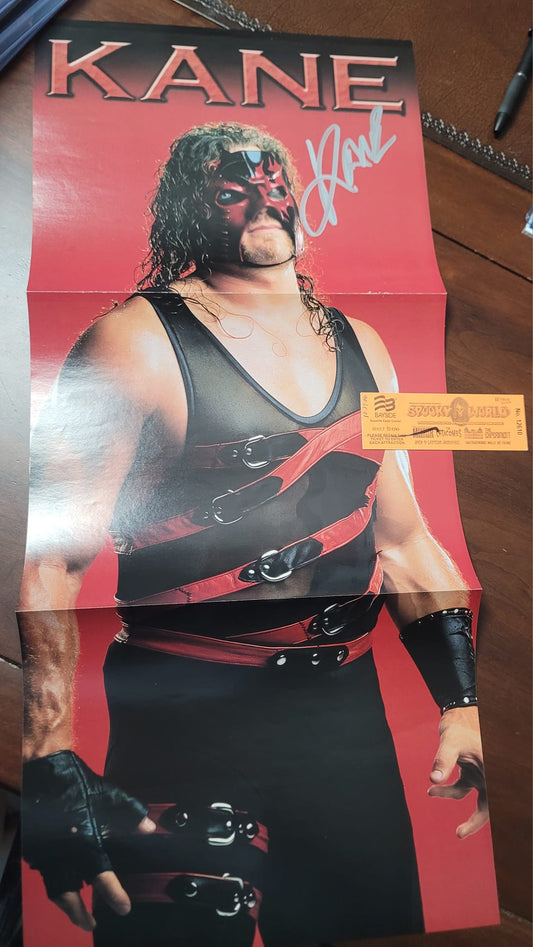 Kane (magazine poster) signed auto autographed