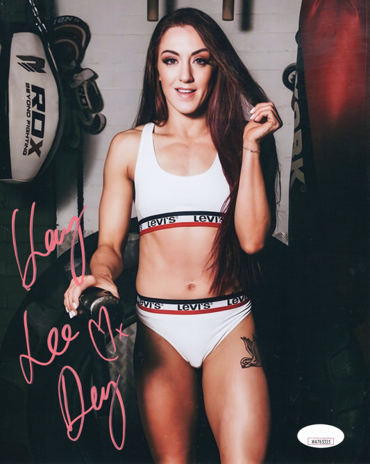 Kay Lee Ray autographed signed 8x10  photo funhouse metallic jsa COA WWE NXT