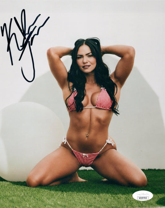 Kiana James (8x10 metallic) JSA COA Funhouse photo signed auto autographed WWE