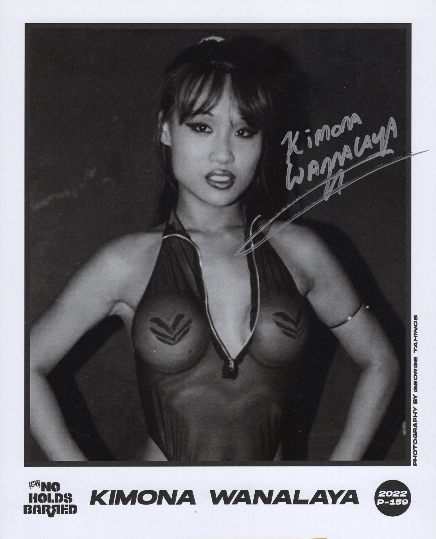 Kimona Wanalaya ICW NHB promo  photo signed auto autographed