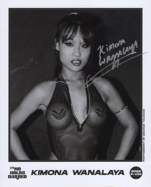 Kimona Wanalaya (8x10) ICW NHB promo  photo signed auto autographed ECW