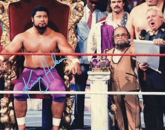 King Haku RARE  WWF WCW Meng 8x10 photo signed auto autographed