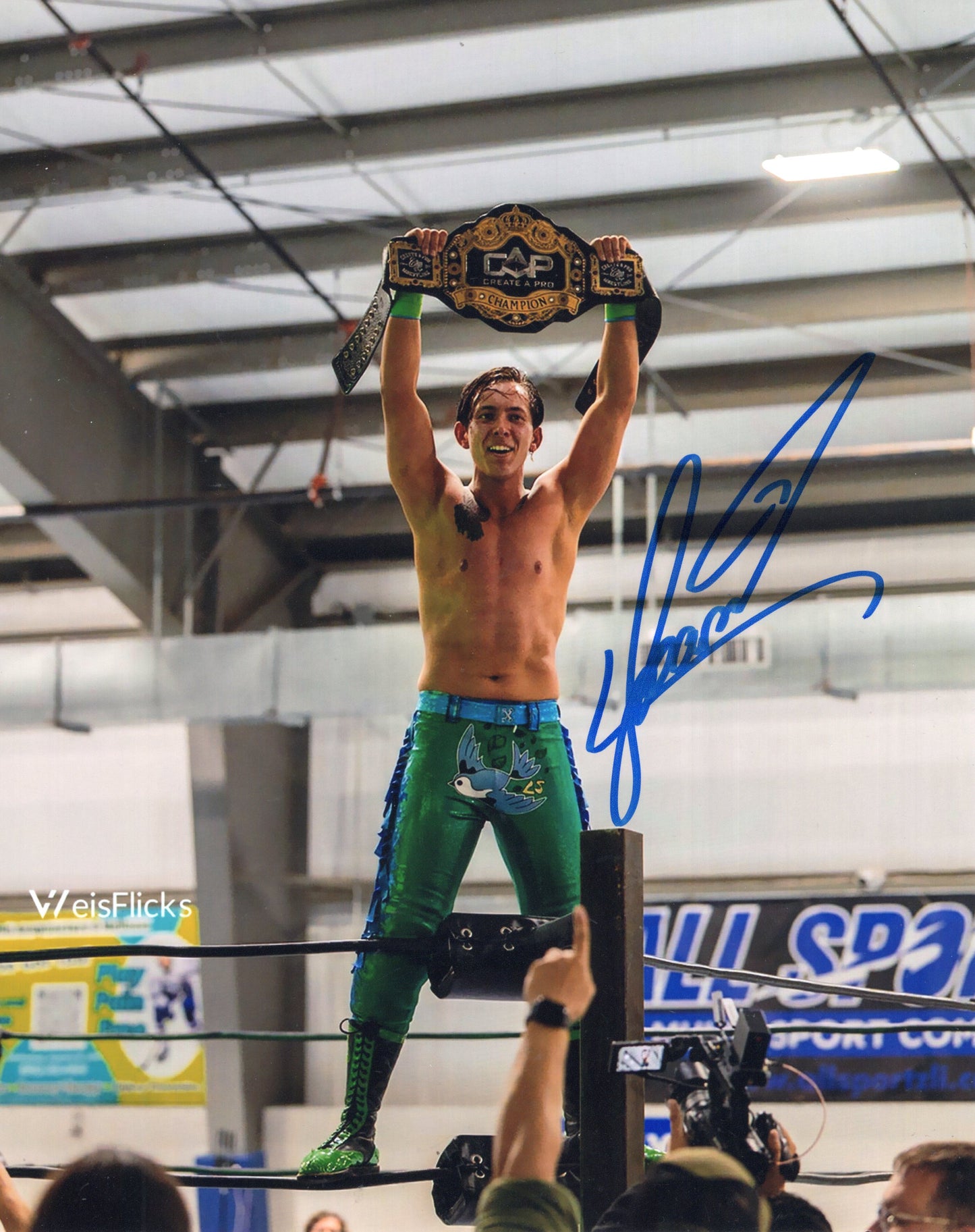 Leo Sparrow ROH (8x10) WWF WWE photo signed auto autographed