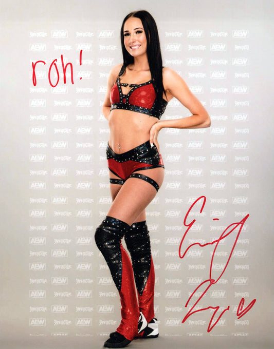Emily Jaye AEW Wrestler 8x10 photo signed auto autographed ROH