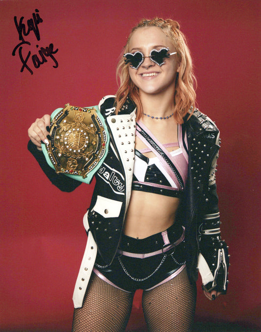 Kenzi Paige (8x10)  photo  ROH AEW photo signed auto autographed TNA