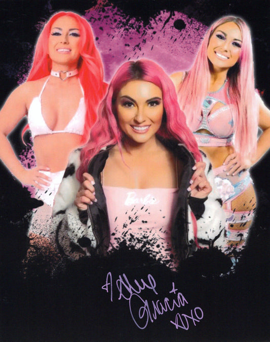 Alex Gracia 8x10 photo signed auto autographed AEW TNA