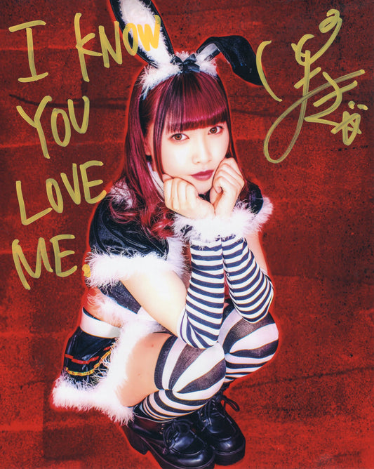 Maki Itoh inscribed Funhouse metallic 8x10 - GCW photo signed auto autographed SEXY