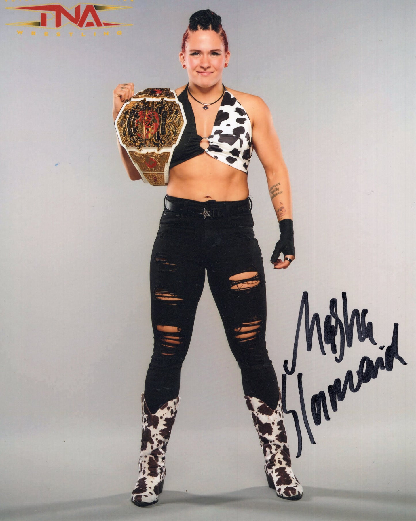 Masha Slamovich (8x10) photo signed auto autographed TNA GCW