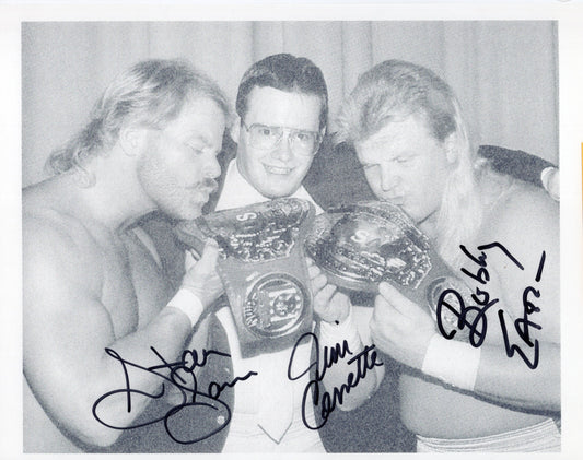 Midnight Express  RARE WWF 8.5x11 photo signed autographed