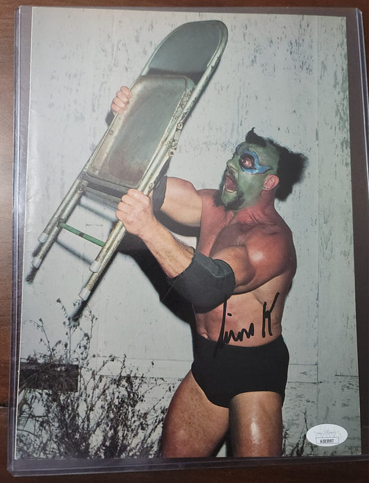 Missing Link wrestler WCW JSA COA (magazine page) photo signed auto autographed