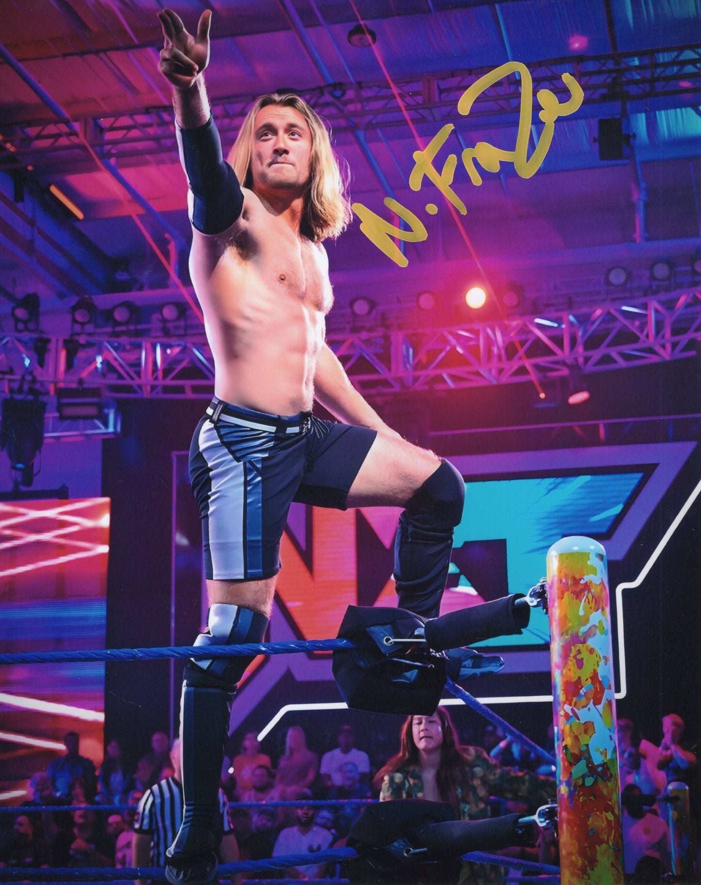 Nathan Frazer funhouse 8x10 - WWE NXT photo signed auto autographed