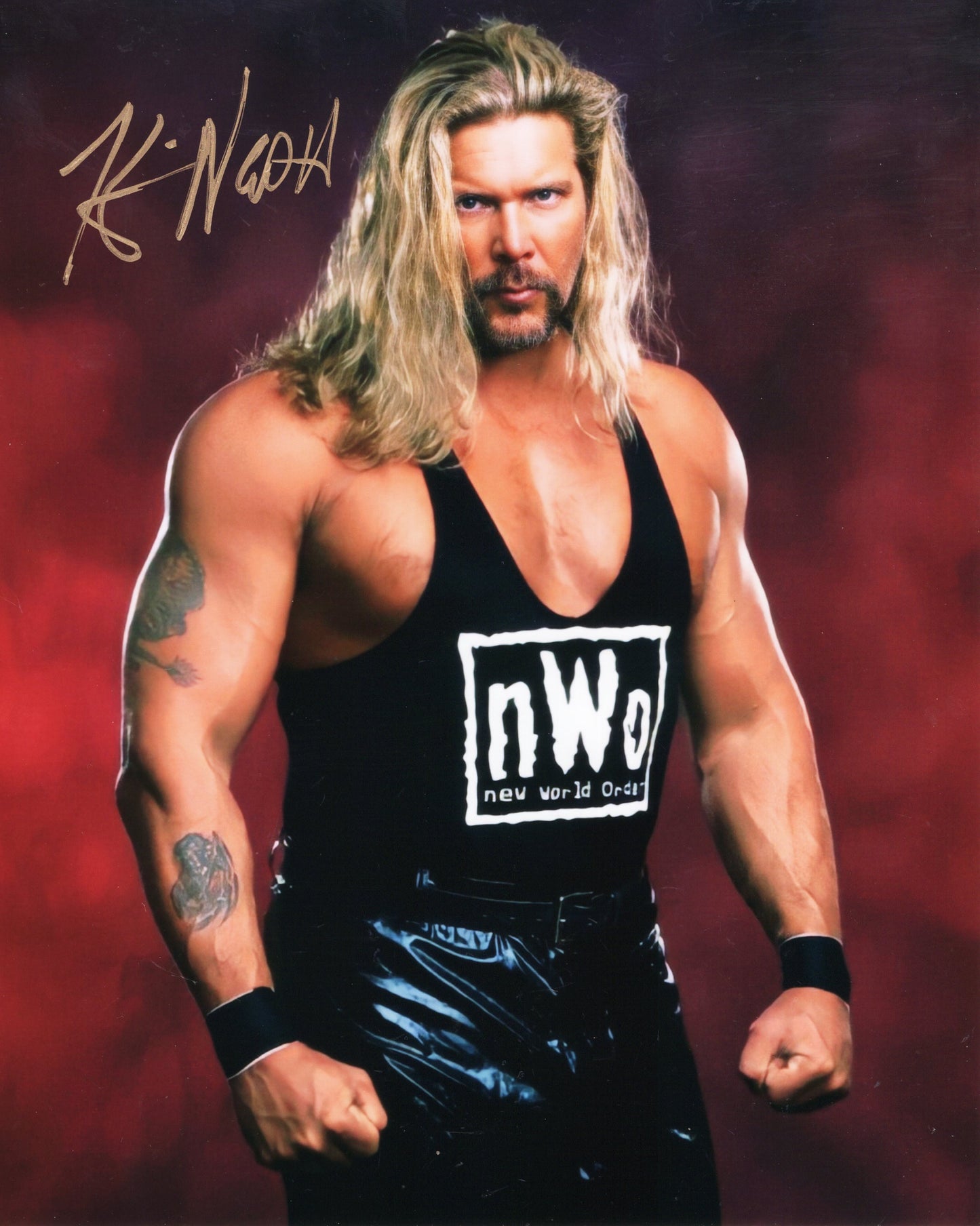 Kevin Nash (8x10) metallic photo signed auto autographed WWF WCW WWE TNA