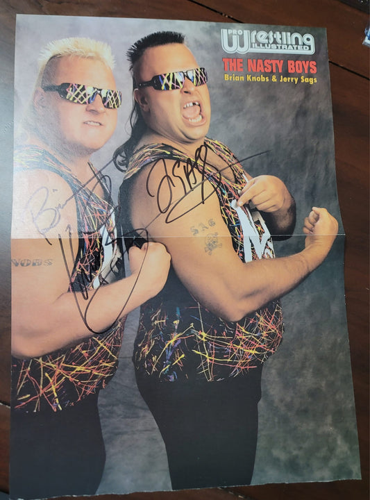 The Nasty Boys Boyz (magazine poster) signed auto autographed