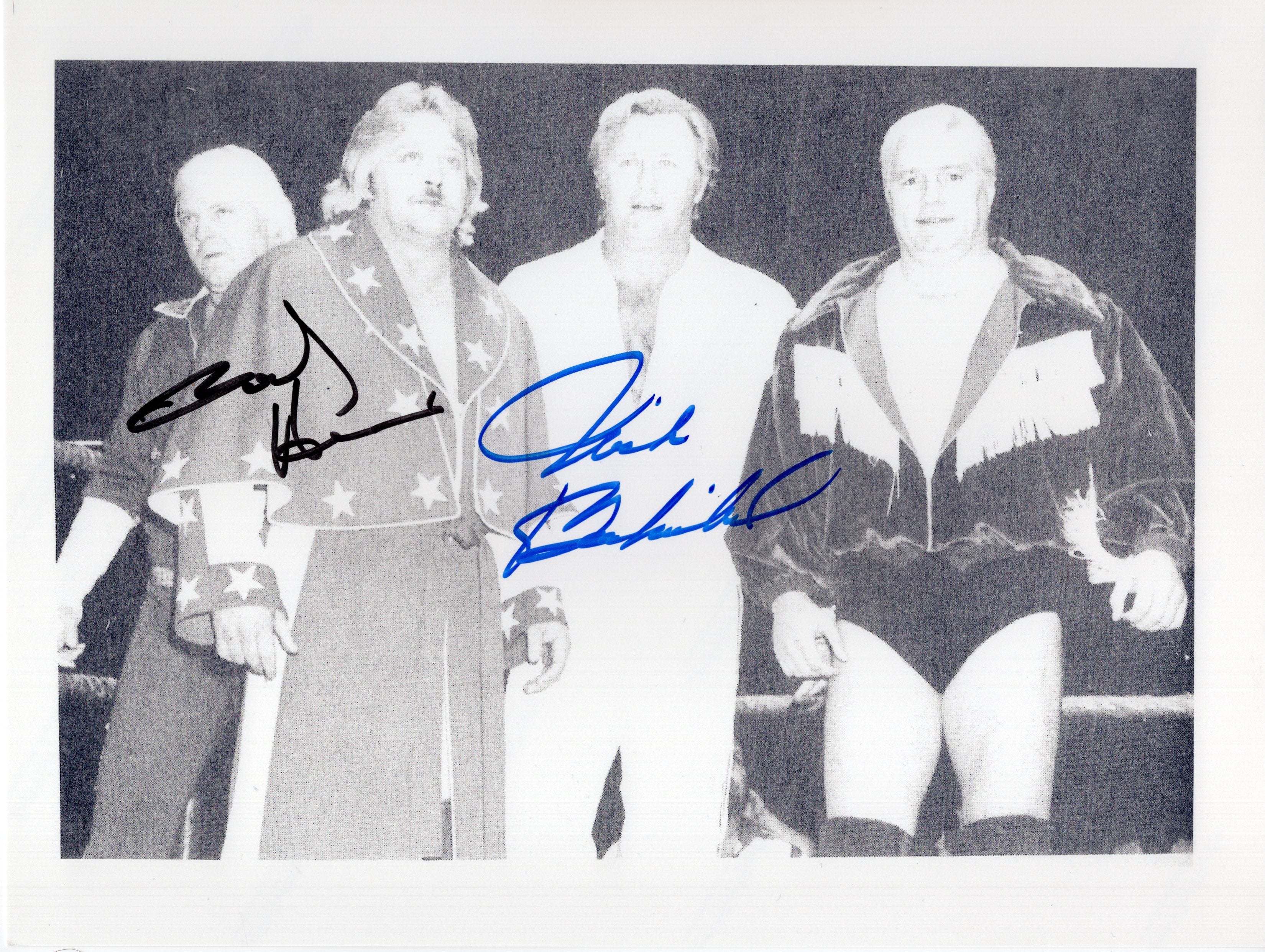 Bobby Heenan Nick Bockwinkel Rare Wwf 85x11 Photo Signed Autographed