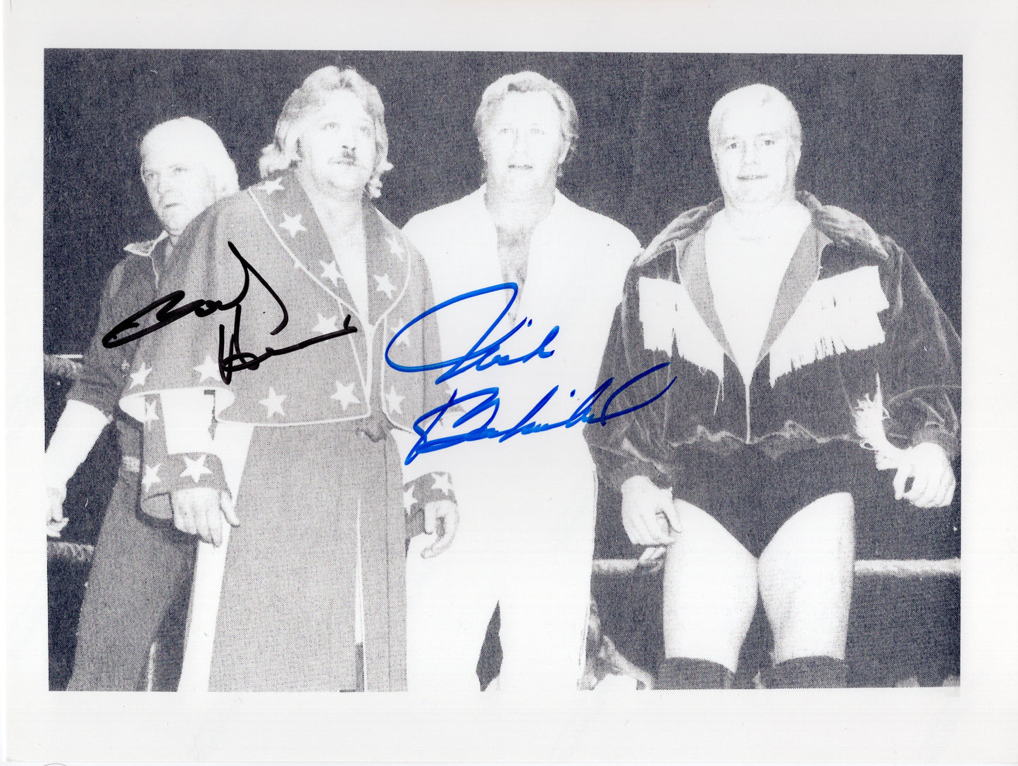 Bobby Heenan Nick Bockwinkel RARE WWF 8.5x11 photo signed autographed