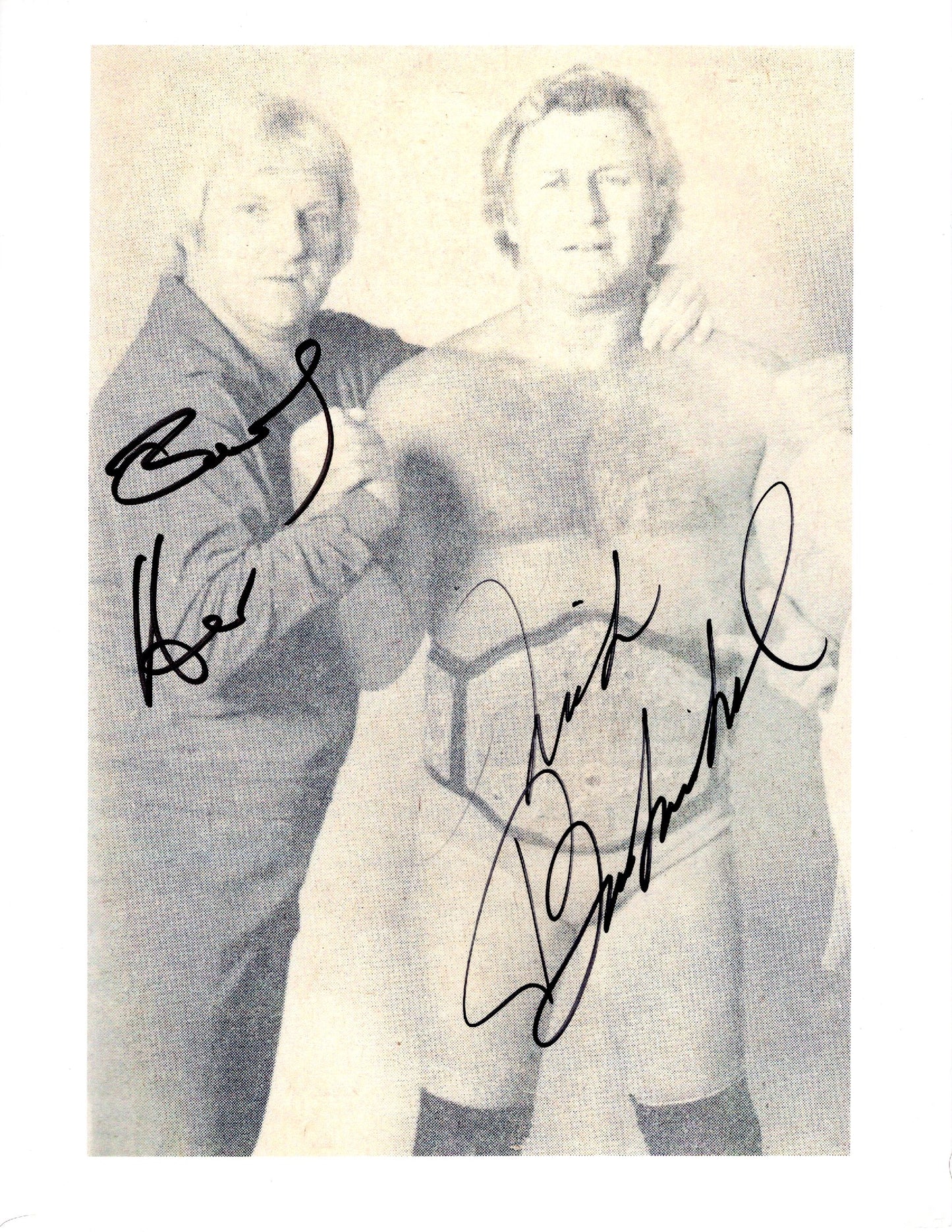 Bobby Heenan Nick Bockwinkel RARE WWF 8.5x11 photo signed autographed