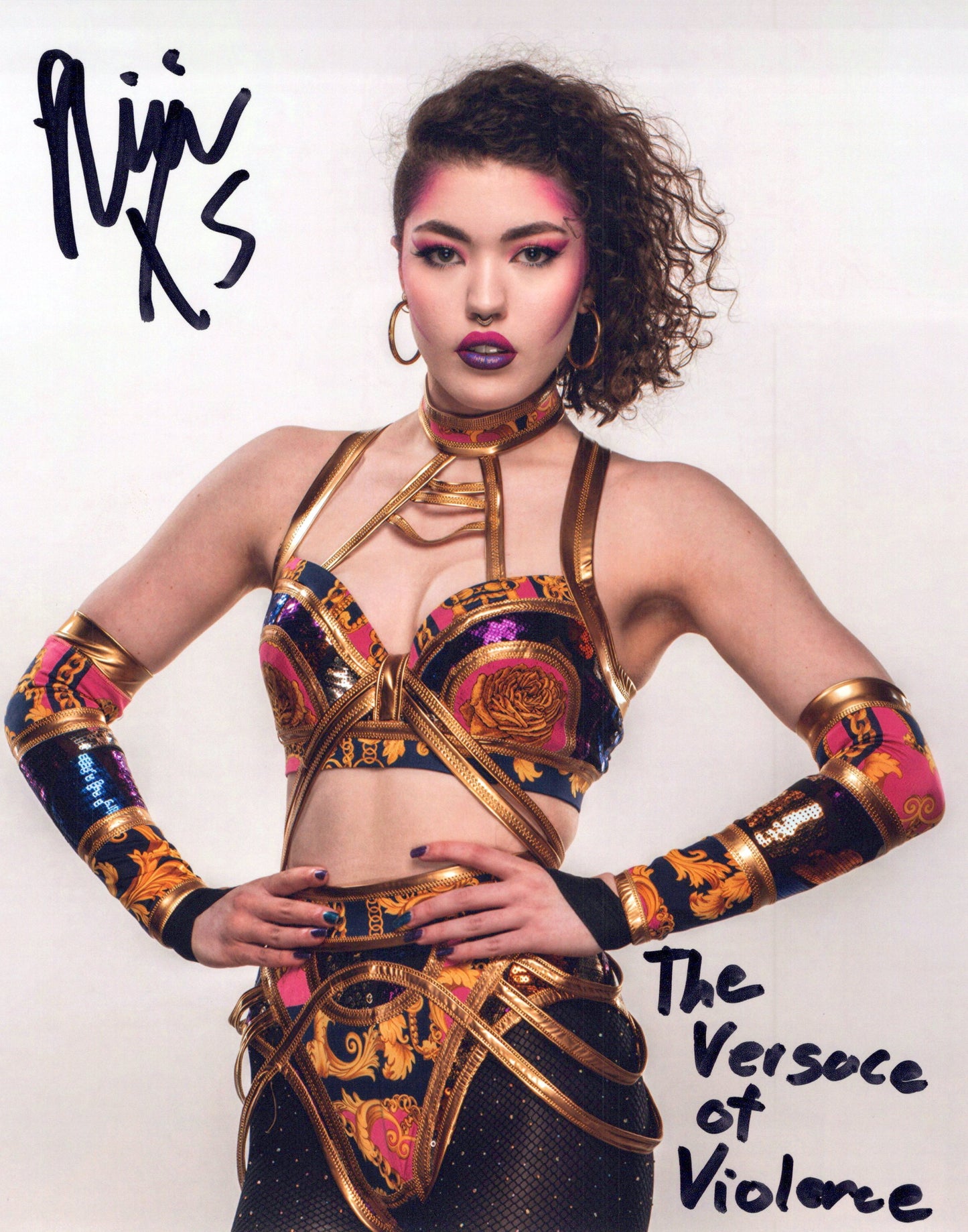 Nixi XS (8x10 photo) AEW ROH GCW signed autographed inscribed
