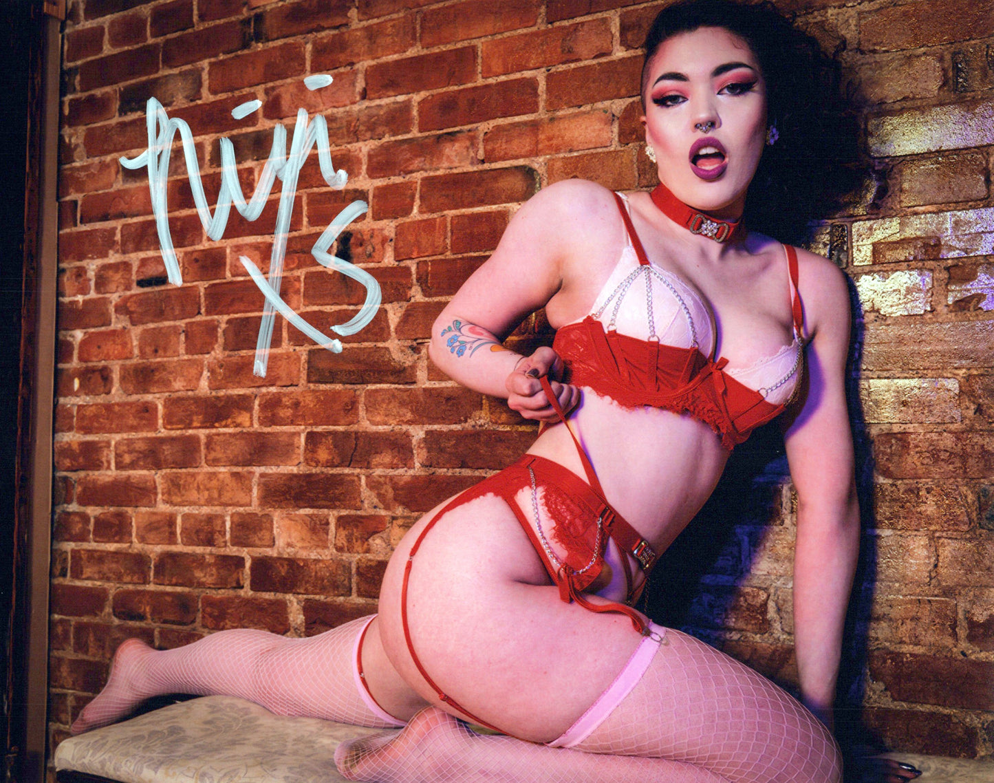 Nixi XS (8x10 photo) AEW ROH GCW signed autographed