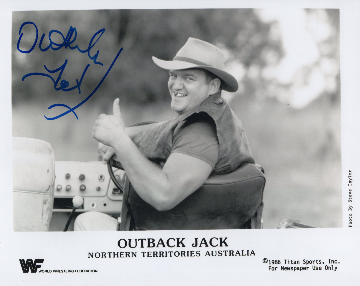 Outback Jack WWF 8x10 photo signed auto autographed